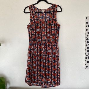 Merona Geometric print sleeveless dress size M